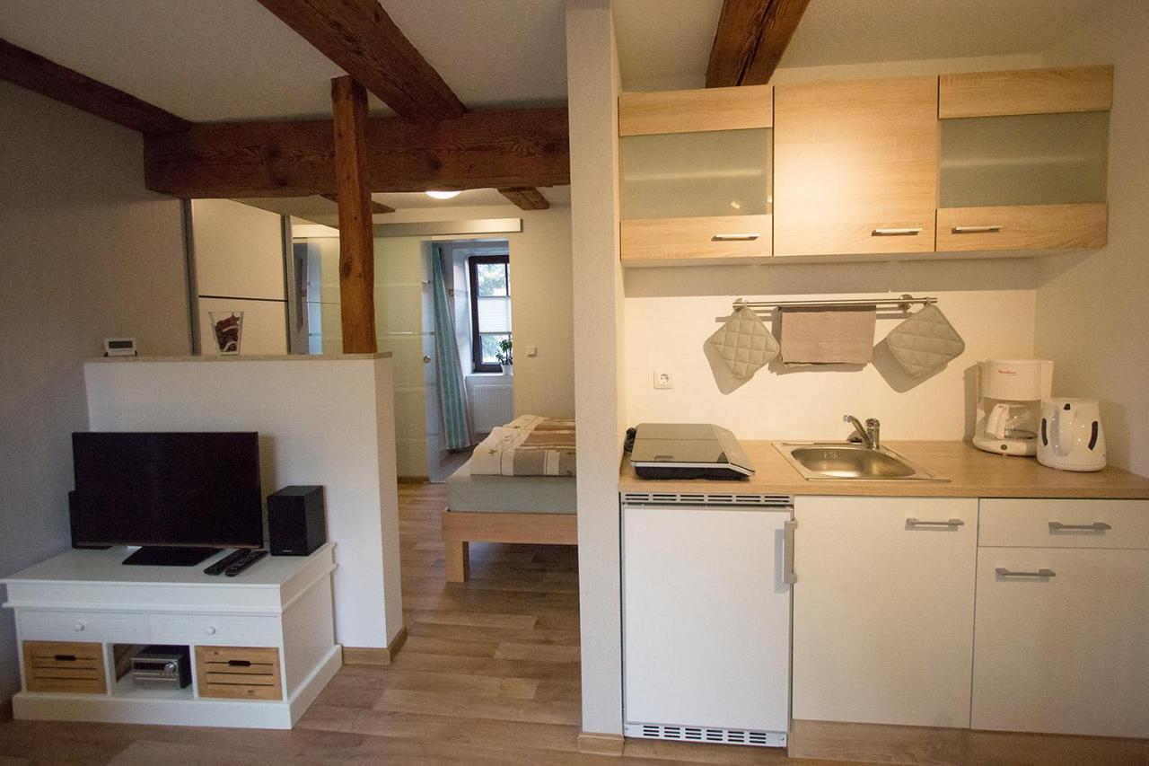 Ferienwohnung Alte Gaertnerei Thale Exterior foto